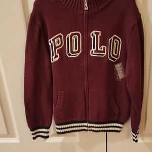Polo Full-zipped sweater